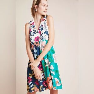 Anthropologie | Dinah Collared Halter Tunic Dress, size 2